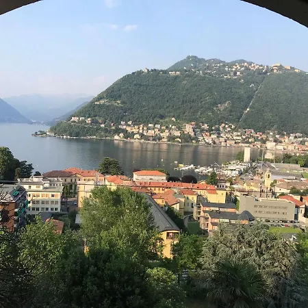 Lake And City View - With Parking Apartment Como